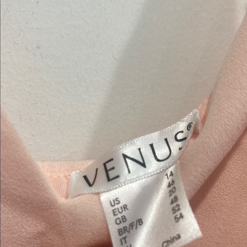 Venus soft pink tier Maxi gown Wedding Guest women 14 new w tag plus size - Picture 6 of 8